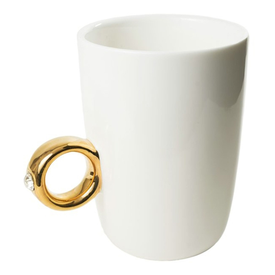 Mugg med Ring - Guld