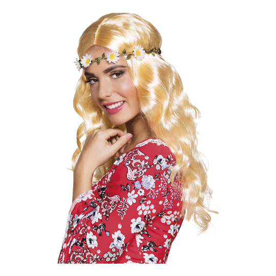 Joy Blond Peruk med Pannband - One size