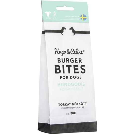 Hugo & Celine Hundsnacks Burger Bites 80 g