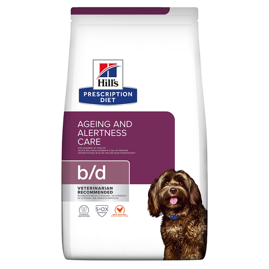 2 x 10 kg / 12 kg Hill's Prescription Diet till sparpris! - b/d Ageing Care Chicken (2 x 12 kg)
