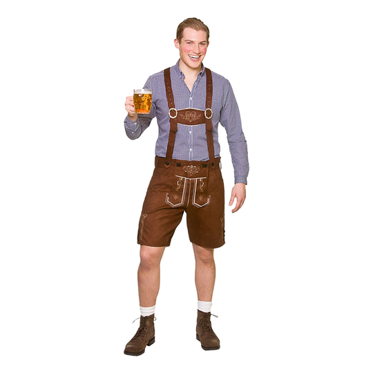 Autentiska Lederhosen Bruna - One size