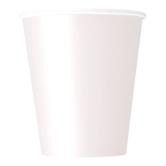 Pappersmuggar Vit - 8-pack