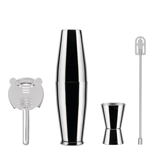 Alessi - Alessi Boston Shakerset 4 delar Rostfri
