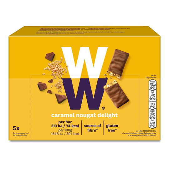 WW ViktVäktarna Chokladbar Karamellfyllning 95 g
