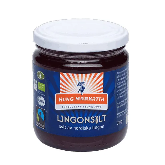 Kung Markatta Lingonsylt, 320 g ekologisk