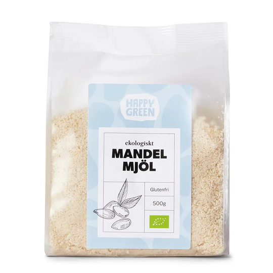 Happy Green Mandelmjöl, 500g ekologisk
