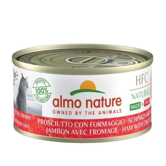 Almo Nature HFC Natural Made in Italy 6 x 70 g - Skinka & ost