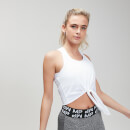 MP Essentials Training Tie Front Crop Vest för kvinnor - Vit - XXL