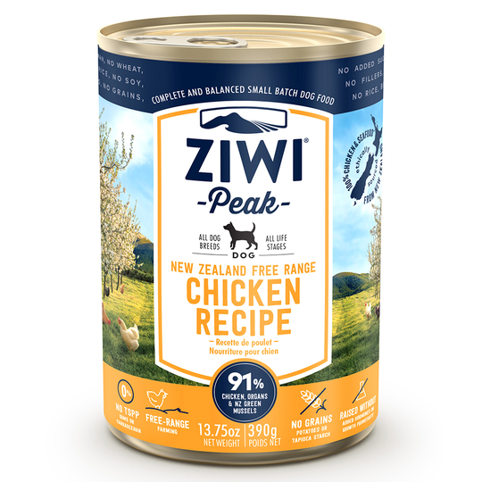 Ekonomipack: ZIWI® Peak 12 x 390 g - Kyckling