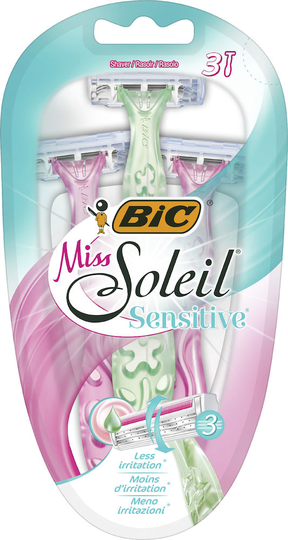 BIC Miss Soleil Sensitive Rakhyvlar för Kvinnor 3-pack