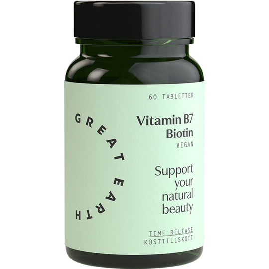 Great Earth Vitamin B7/Biotin 1000 mcg 60 tabletter