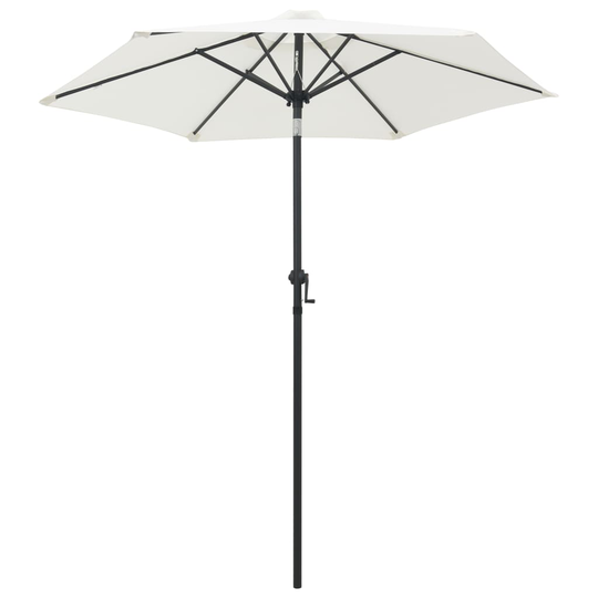 vidaXL Parasoll sandvit 200x211 cm aluminium