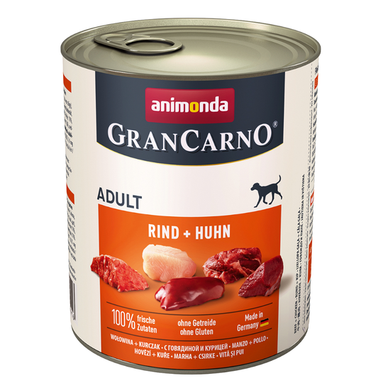 Ekonomipack: Animonda GranCarno Adult 12 x 800 g - Mix I (6 sorter)