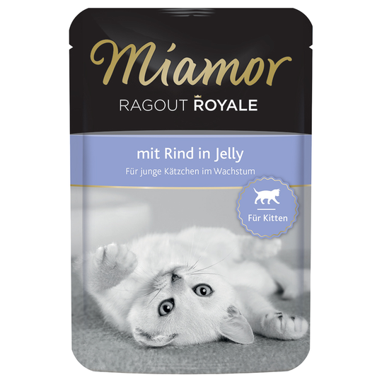 Miamor Ragout Royale Kitten 22 x 100 g - Nötkött