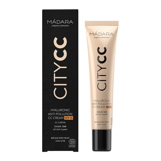 Madara CITY CC Cream Hyaluronic Anti-pollution SPF 15 Tan, 40ml