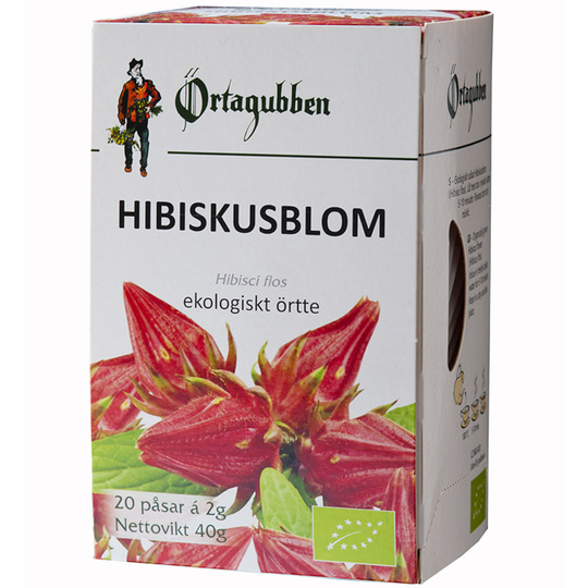 Örtagubben Hibiskusblom Blomma Te-påsar 20 st