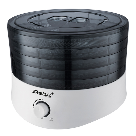 Steba - Svamptork / Frukttork 5 brickor 18 cm Svart/Vit