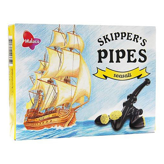 Skippers Pipes Lakritspipor Seasalt - 20-pack