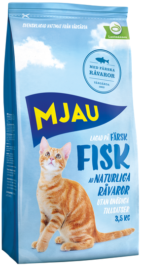 Mjau Torrfoder med fisk 3,5kg