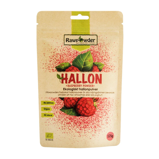 Rawpowder Hallonpulver, 100g ekologisk