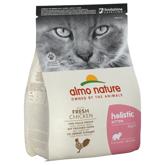 Ekonomipack: 2 x 2 kg / 4 x 2 kg / 2 x 12 kg Almo Nature Holistic - Kitten Chicken & Rice (4 x 2 kg)