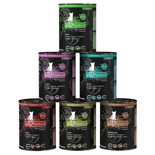 catz finefood Purrrr på burk 6 x 400/375 g - Mix II (6 sorter - 6 x 400/375 g)