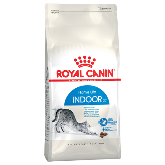 Ekonomipack: 2 x Royal Canin kattfoder till lågpris - Indoor 27 (2 x 10 kg)