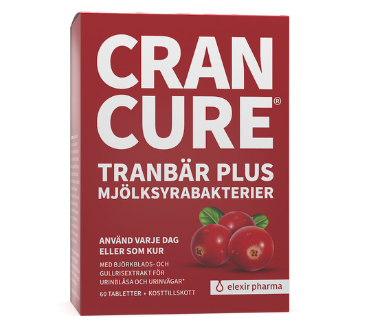 Elexir Cran Cure Tranbär Plus Mjölksyrabakterier 60 tabletter
