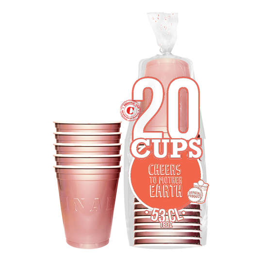 Party Cups Roséguld - 20-pack