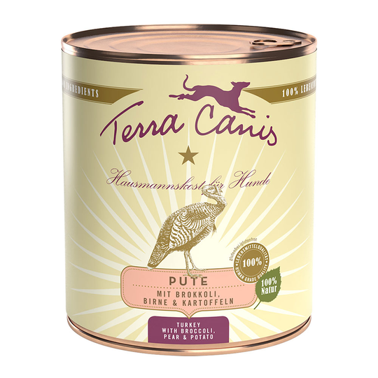 Terra Canis 6 x 800 g - Kalkon med broccoli, päron & potatis