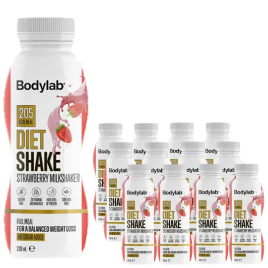 Bodylab Måltidsersättning Jordgubbs Shake 12-pack