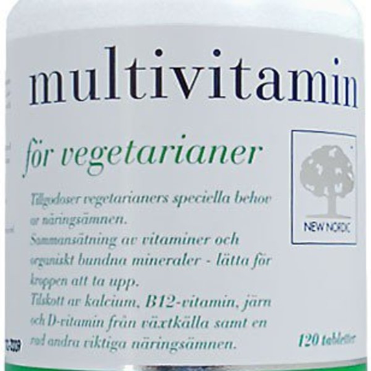 New Nordic Multivitamin för vegetarianer 120 st