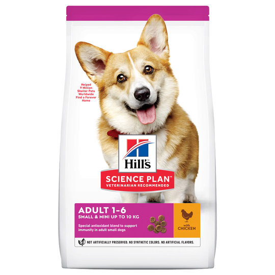 Ekonomipack: 2 x Hill's Science Plan hundfoder Adult Small & Mini Chicken (2 x 6 kg)