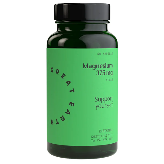Great Earth Magnesium 375 mg, 60 kapslar