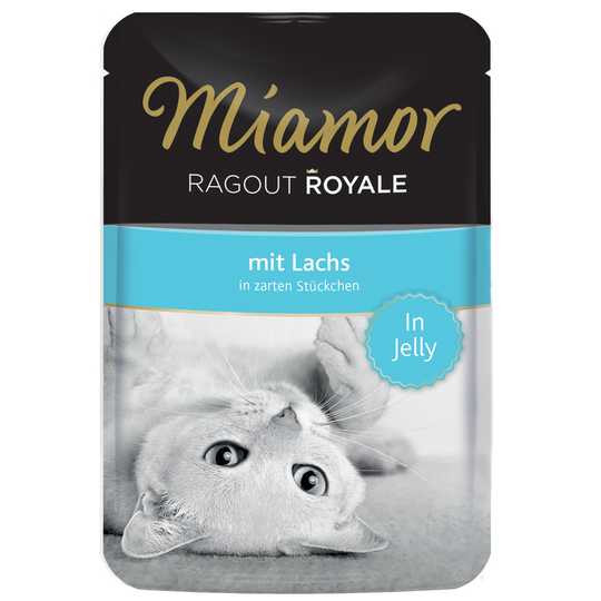 Ekonomipack: Miamor Ragout Royale i gelé 44 x 100 g - Lax