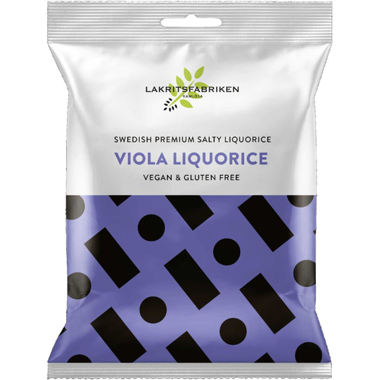 Lakritsfabriken Premium White Salty Viola Liquorice 100 g