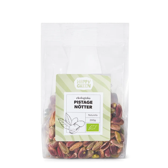 Happy Green Pistachnötter, 200g ekologisk
