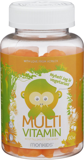 Monkids Multivitamin Geleápor Tuggisar 60st