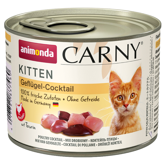 Animonda Carny Kitten 12 x 200 g Fjäderfä-cocktail