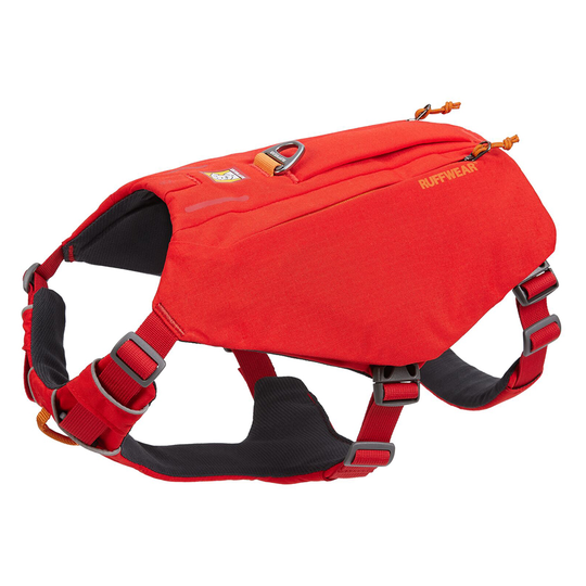 Ruffwear Switchbak Red Sumac hundsele - Stl. M: 69-81 cm bröstomfång