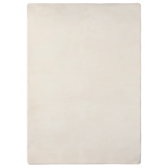 vidaXL Luggmatta gräddvit 170x120 cm