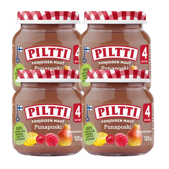 Piltti Fruktpuré 4-pack