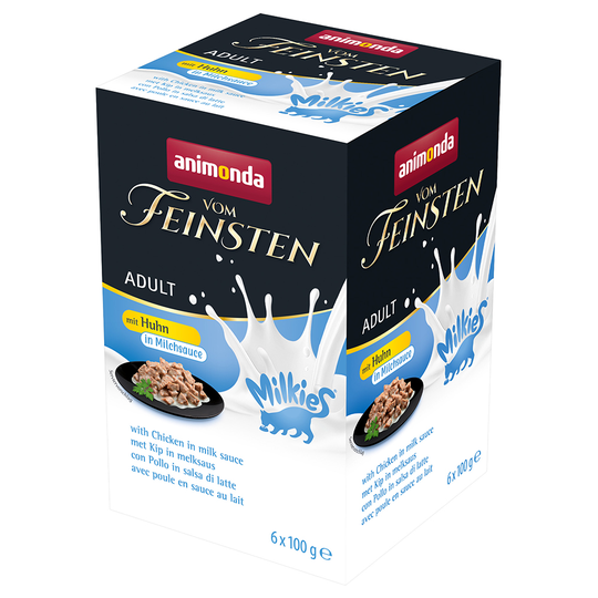 Ekonomipack: Animonda Vom Feinsten Adult Milkies in Sauce 36 x 100 g - Kyckling i mjölksås