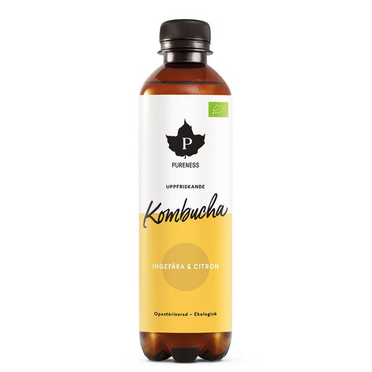 Pureness Kombucha Ingefära & Citron Eko 370 ml
