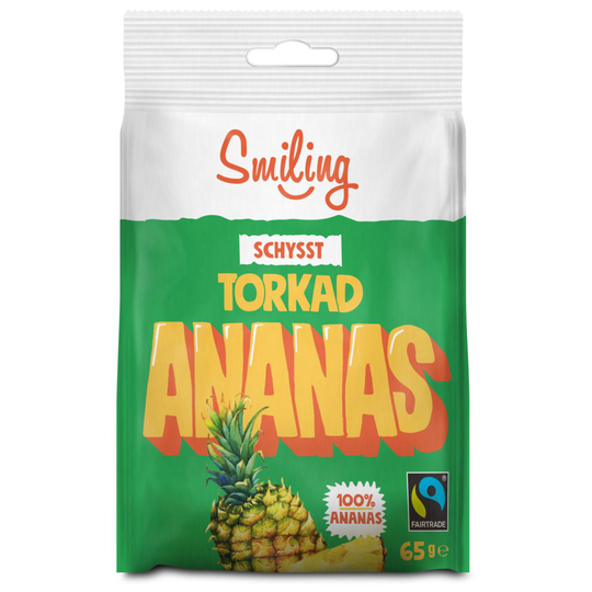 Smiling Torkad Ananas 65 g