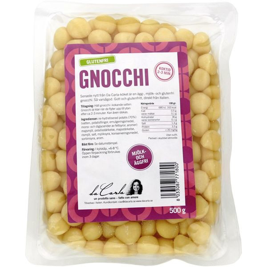 da Carla Da Carla Glutenfria Gnocchi 500 g
