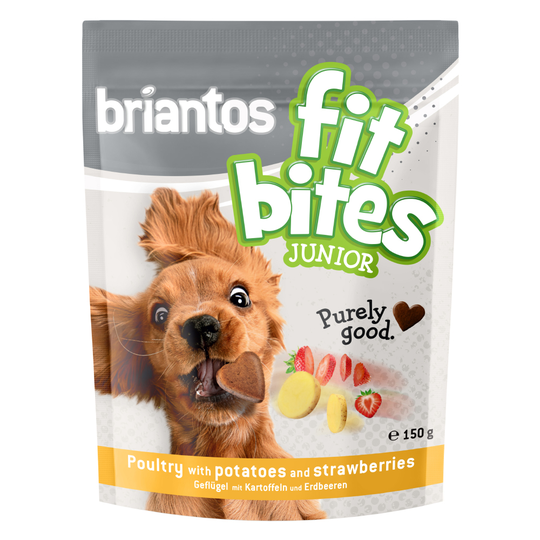 Briantos FitBites Junior - Fjäderfä med potatis & jordgubbar - 150 g