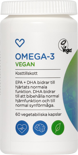 Hjärtats Omega-3 Vegan Kapsel 60st