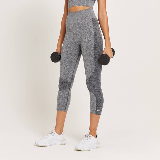 MP Women's Curve High Waisted 3/4 Leggings - Grå - XXS