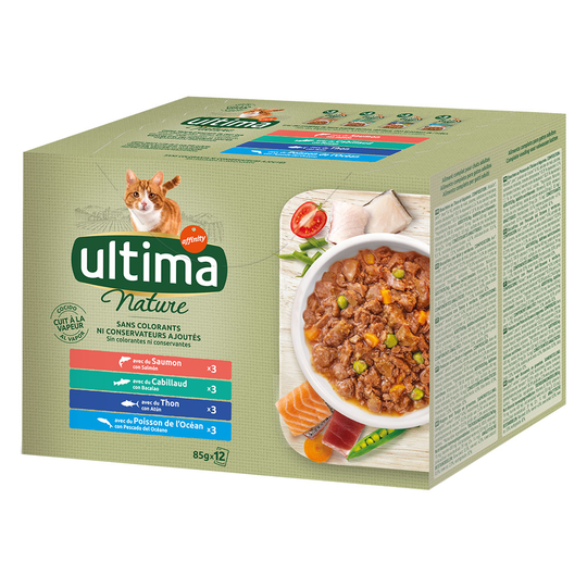Ultima Nature våtfoder 48 x 85 g - Fish Variation